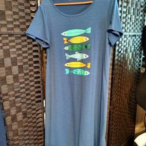 MAXI DRESS SZ XL BLUE